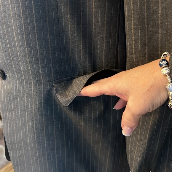 ERMENEGILDO ZEGNA 💯 WOOL BLAZER SZ L-XL - Picture 7 of 14